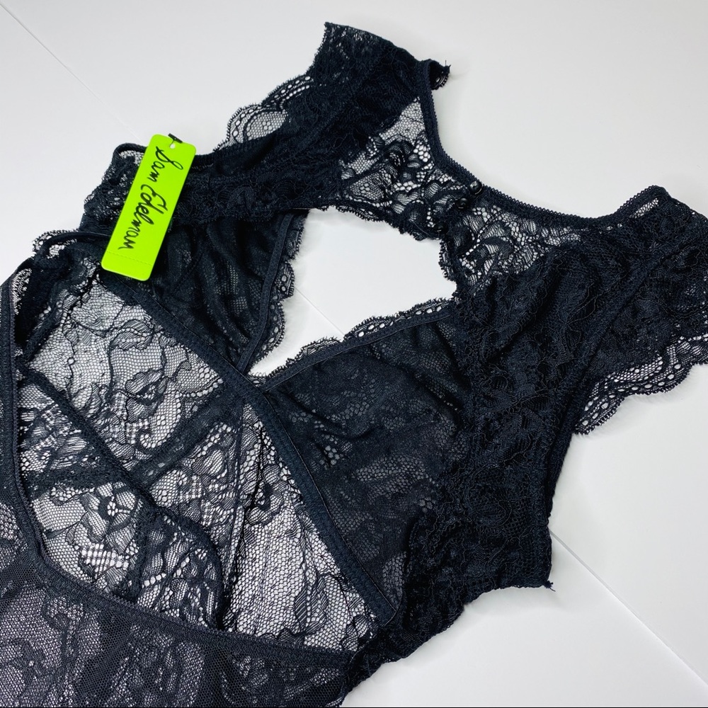 NWT! Sam Edelman Cap Sleeve Lace Bodysuit! - Picture 6 of 10